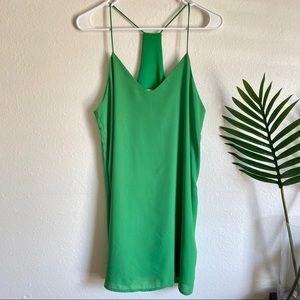 Style Rack green basic racerback dress